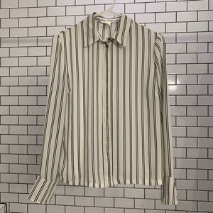 white striped blouse
